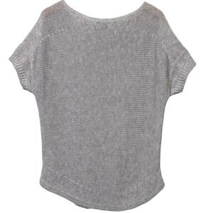 Tommy Bahama Womens Top Small Knit Short Sleeve‎ Boat Neck Petite Cotton Linen